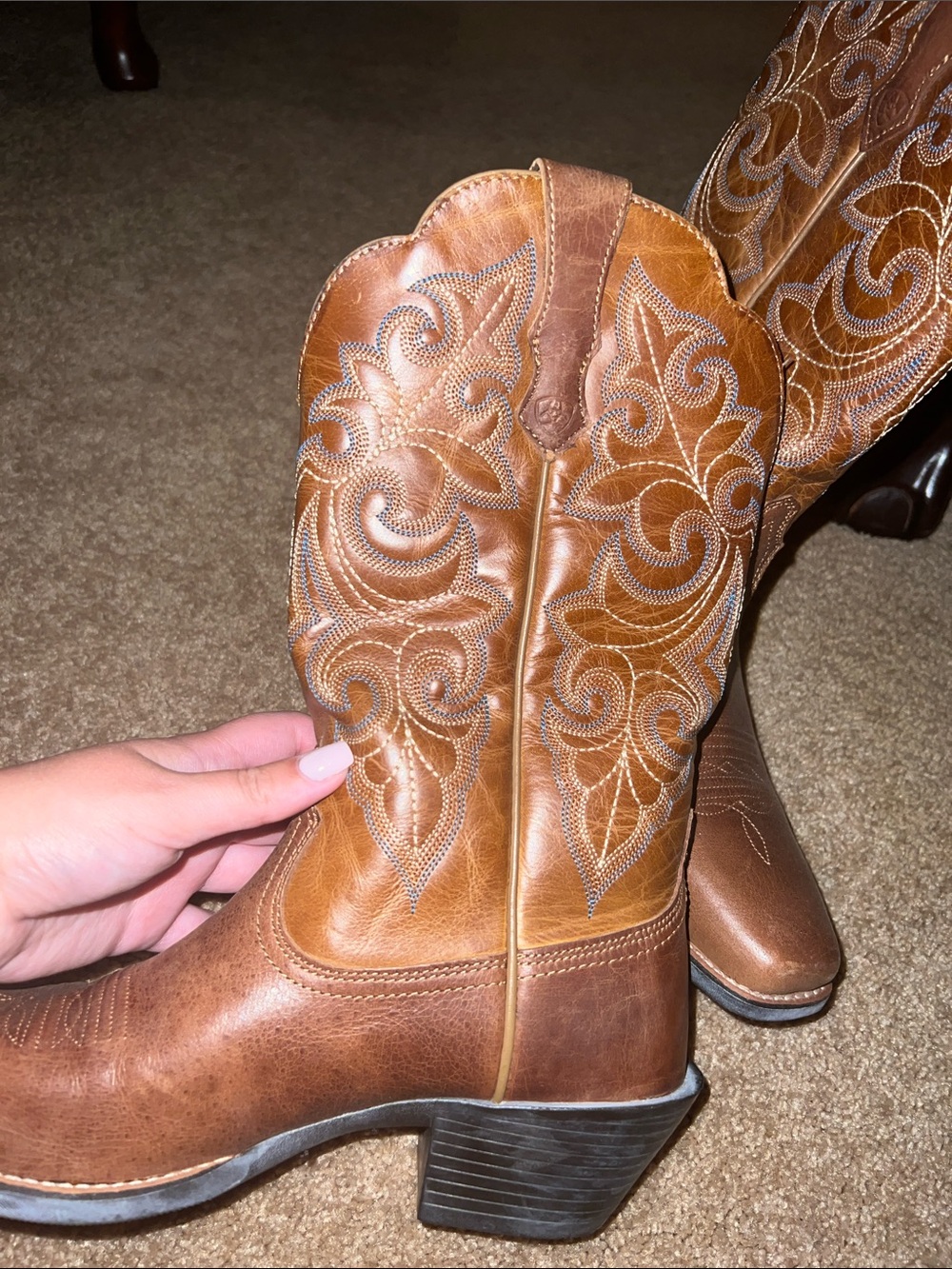 Ariat Round Up Square Toe Boots - Picture 4 of 8